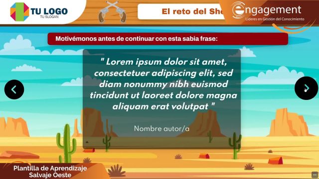 Plantilla Salvaje Oeste.